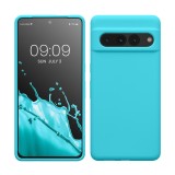 Husa Kwmobile pentru Google Pixel 7 Pro, Albastru deschis, Silicon, KWM0000171J038C, Carcasa