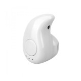 Mini casca Bluetooth MRG 10m invizibila Handsfree Alb A2DP
