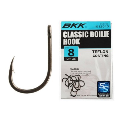 Carlige BKK Classic Boiles Super Slide Bait Hook Nr.6, 10buc/plic foto
