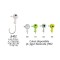Set jig-uri JH02, 2 buc/set, 3.5 g, Baracuda