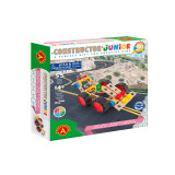 Set constructie 55 piese din lemn Constructor Junior- Masina, Alexander EduKinder World, Alexander Toys