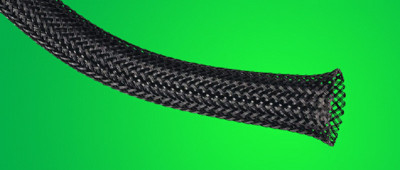 Organizator cabluri tresa poliestern negru ELEMATIC 155023010 ER 10-18 mm HALOGEN FREE rola pret 1m/liniar foto
