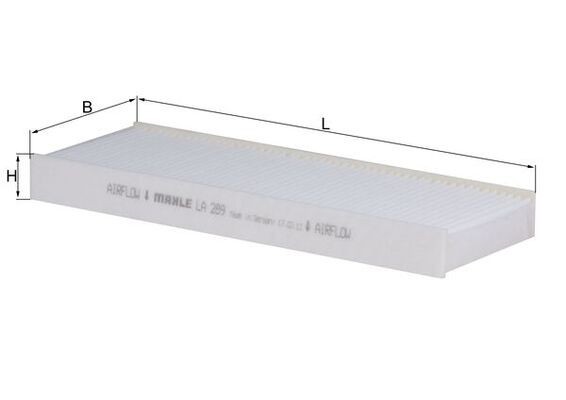MAHLE LA 289 Filtru, aer habitaclu