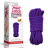 Sfoara Bondage, Lovetoy, Fetish Bondage Rope, bumbac violet, 10 m (DB)