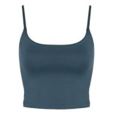 Bluza Crop Top Petrol cu Bretele pentru Femei - Stil Casual, CMCLASS