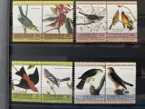 PC451 - Union Island 1985 Fauna/ Pasari Audubon , serie MNH, 8v