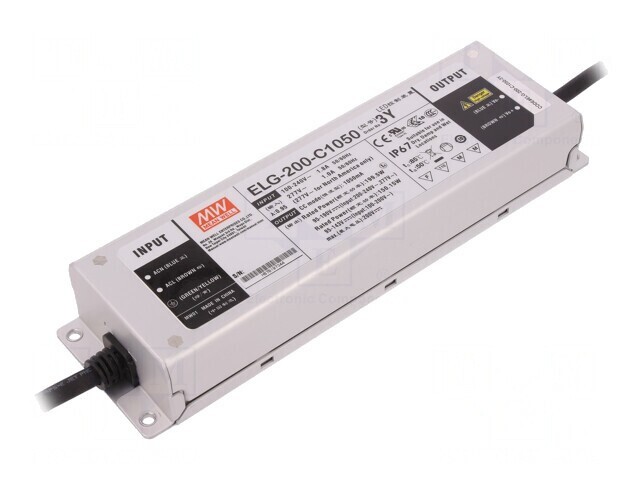 Alimentator LED 199.5W 1050mA IP67