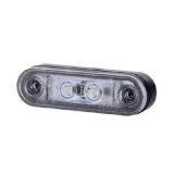 Lampa gabarit auto BestAutoVest 12/24V ovala Alba cu led, 80x23mm , 1 buc.