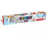 Set creativ pentru desen, rola preimprimata si 6 creioane colorate, Moxy