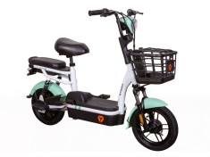 Bicicleta electrica tip scuter ZTECH ZT-02 F SPEED, nu necesita permis, motor 350W, baterie 48V 12Ah, autonomie 32km - Alb