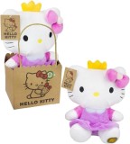 Jucarie de Plus Hello Kitty Princess in Punga de Cadou 27 cm