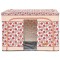Cutie de depozitare pliabila, flippy,100 l din bumbac si in, 60x42x40 cm, fereastra frontala, 2 usi de acces cu fermoar bidirectional, cadru metalic,