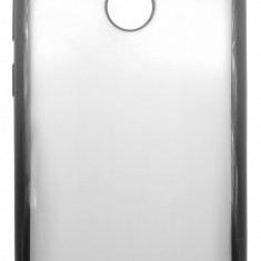 Husa silicon slim transparenta cu margini electroplacate negre pentru Huawei P9 Lite Mini (Y6 Pro 2017)