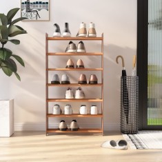 vidaXL Pantofar, maro, 65x24x117 cm, lemn compozit foto