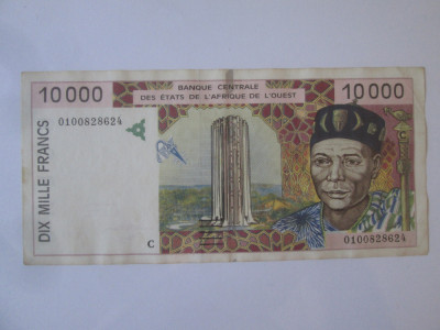 Burkina Faso(C) 10000 Franci/Francs 1995 foto