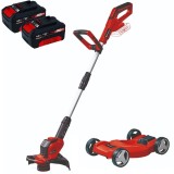 Einhell GE-CT 18/28 Li TC PXC + Twinpack - Trimmer gazon 280 mm cap cu fir + Set 2 acumulatori Li-Ion 18 V 4 Ah