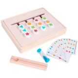 Jucarie educativa puzzle Montessori joc de culoare, orientare, logica, sortare