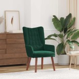 vidaXL fotoliu Verde &icirc;nchis 63 x 67 x 94 cm Catifea 42001816