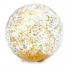 Minge pentru plaja Glitter Ball Intex, 71 cm, glitter auriu foto