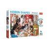 Puzzle 1043 piese, Caini si catelusi, 68x48 cm, ATU-087129, Oem