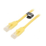 Cablu Patch U/UTP Cat6 CCA PVC Galben 1m