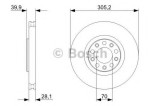 Disc frana ALFA ROMEO BRERA (939) (2006 - 2010) BOSCH 0 986 479 293