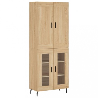 Dulap inalt, stejar sonoma, 69,5x34x180 cm, lemn compozit foto