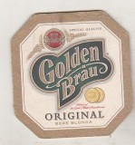 bnk div Suport de carton pentru halba/pahar bere - coaster - Golden Brau