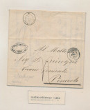 Italy 1849 Rare Stampless Cover + Content Torino to Pinerolo DG.019