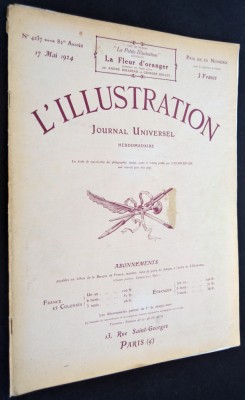 Revista L&amp;#039;Illustration NR. 4237 Franta 1924 / 17 Mai - Receptia suveranului roman la palatul din Geneva foto