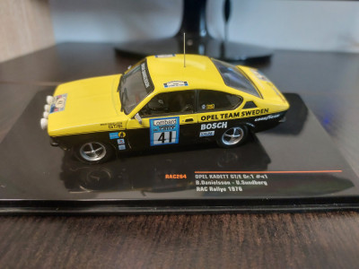 Macheta OPEL KADETT GT/E GR.1 NO.41 RAC RALLY1976 - Ixo, scara 1/43, noua. foto