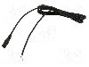 Cablu alimentare DC, cabluri, DC 5,5/2,1 soclu, negru, 1,5m, WEST POL - S21-TT-C050-150BK