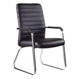 Cumpara ieftin Scaun pentru oaspeti Sefine alb cu picior din crom 53x45x97cm 45x53