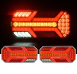 Cumpara ieftin Set de Lampe Spate LED, 235x110mm, 7 functii, Semnalizare Dinamica, Stanga si Dreapta 12-24V