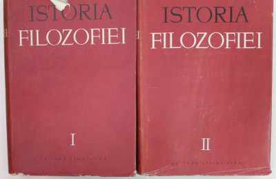 ISTORIA FILOZOFIEI de M.A. DINNIK ...O.V. TRAHTENBERG , VOLUMELE I - II , 1958- 1959 foto