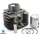 Set motor original Piaggio Ape Car P2 - P3 (78-85) - Ape TM P602 (82-83) - Ape TM P703 (84-16) 2T AC 220cc diametru 68 mm bolt 18