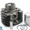 Set motor original Piaggio Ape Car P2 - P3 (78-85) - Ape TM P602 (82-83) - Ape TM P703 (84-16) 2T AC 220cc diametru 68 mm bolt 18