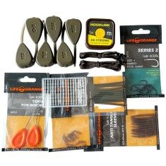 Cutie cu Accesorii Crap Orange Carp Inline 113, 61 Accesorii