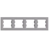 Leziter Nova cu patru rame orizontale gri Mobalis Homvera