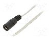 Cablu alimentare DC, cabluri, DC 5,5/2,5 soclu, transparent, 1,5m, BQ CABLE - DC.CAB.8400.0150