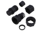 Conector circular baionetă mamă 4 pini dimensiune B