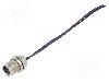 Conector M8, 3 pini, clasa etanseitate IP65, IP67, DEGSON ELECTRONICS - SD-M8A-03P-FF-SF7A10-00A(H)