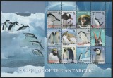 Teritoriile Antarctice Britanice (BAT) 2008 - Fauna, Pasari acvatice, bloc 12 valori, dantelate, MNH,Mi. 484-495 Kb.