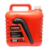 Canistra combustibil din plastic cu palnie, rosie, 5 litri