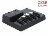 Docking station USB 3.0 la 5 x SSD/HDD SATA cu functie de clona, Delock 64098