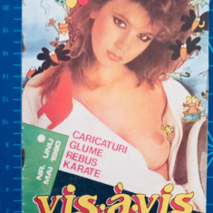 Vis-a-Vis - Anul 1 Numărul 1 - mai 1990 - caricaturi - poster sexy erotica