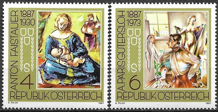 B2531 - Austria 1987 - Pictura 2v.,neuzat,perfecta stare