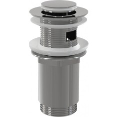 Ventil lavoar CLICK CLACK 5/4&amp;quot; metalic cu preaplin dop mic