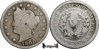 1900 5 Cents - Statele Unite ale Americii foto