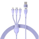 Cablu de Date cu Adaptor USB, Type-C, 100W, 1.2m - Baseus Flash Series 2 (CASS030105) - Purple